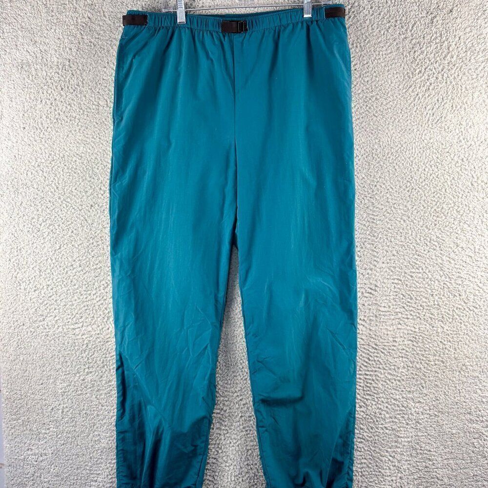 REI Versatech Pants Mens Medium Blue Nylon Belted Hiking Outdoor Camping Fishing